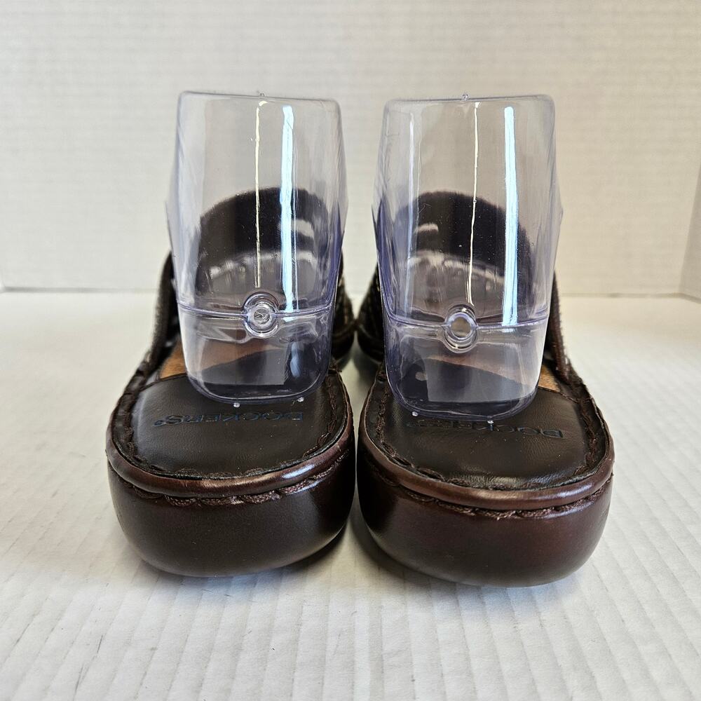 Brown Leather Dockers Cambree Slip On Strappy Sandals Size 8.5M - Picture 7 of 9